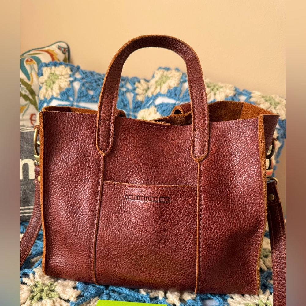 🤎 Portland Leather Goods Lola classic crossbody tote in Nutmeg 🤎